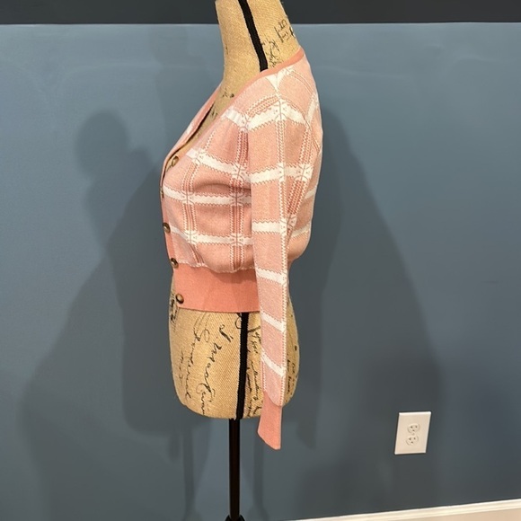 Shein long sleeve cropped button up sweater size small women’s - Picture 4 of 5